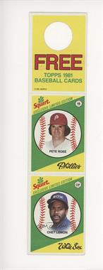 1981 Topps Squirt Exclusive Limited Edition - [Base] - Complete Hanger Panel #11-33 - Pete Rose, Chet Lemon