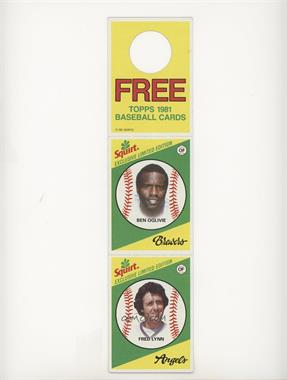 1981 Topps Squirt Exclusive Limited Edition - [Base] - Complete Hanger Panel #3-25 - Ben Oglivie, Fred Lynn [Noted]