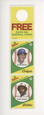 1981 Topps Squirt Exclusive Limited Edition - [Base] - Complete Hanger Panel #4-15 - Steve Garvey, Eddie Murray