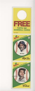 1981 Topps Squirt Exclusive Limited Edition - [Base] - Complete Hanger Panel #7-29 - Jim Rice, John Castino