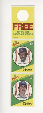 1981 Topps Squirt Exclusive Limited Edition - [Base] - Complete Hanger Panel #9-31 - Rod Carew, Bruce Bochte