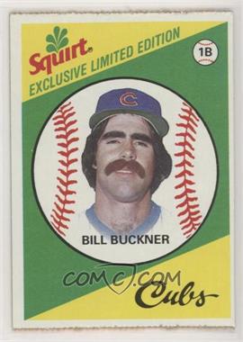 1981 Topps Squirt Exclusive Limited Edition - [Base] #6 - Bill Buckner