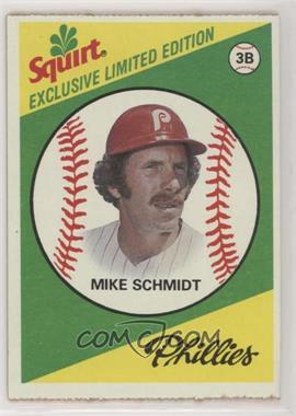 1981 Topps Squirt Exclusive Limited Edition - [Base] #8 - Mike Schmidt