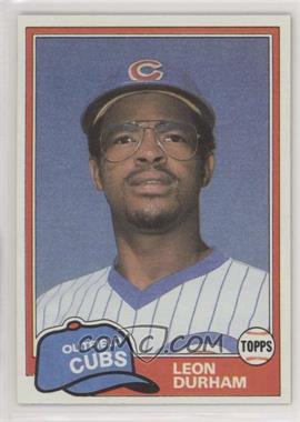 1981 Topps Traded - [Base] #756 - Leon Durham