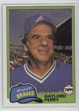 1981 Topps Traded - [Base] #812 - Gaylord Perry