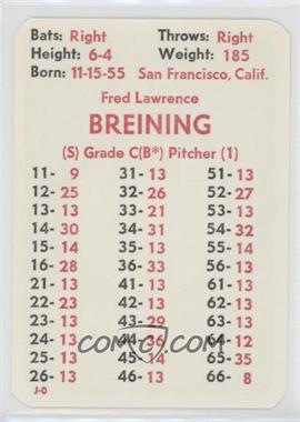 1982 APBA Baseball 1981 Season - [Base] #_FRBR - Fred Breining