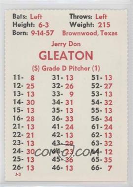 1982 APBA Baseball 1981 Season - Perforated #JDGL - Jerry Don Gleaton