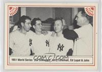 Joe DiMaggio, Jerry Coleman, Ed Lopat, Johnny Mize (Does Not Have Johnny Mize N…