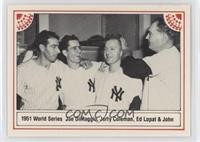 Joe DiMaggio, Jerry Coleman, Ed Lopat, Johnny Mize (Does Not Have Johnny Mize N…