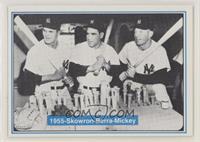 Moose Skowron, Yogi Berra, Mickey Mantle