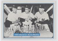 Moose Skowron, Yogi Berra, Mickey Mantle