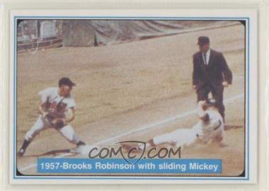 1982 ASA The Mickey Mantle Story - [Base] - Blue Back #35 - Mickey Mantle, Brooks Robinson