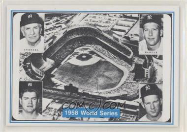 1982 ASA The Mickey Mantle Story - [Base] - Blue Back #36 - Mickey Mantle, Bob Turley, Casey Stengel, Whitey Ford