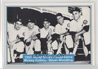 Mickey Mantle, Yogi Berra, Joe Collins, Hank Bauer, Gene Woodling