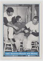 Moose Skowron, Phil Rizzuto, Mickey Mantle