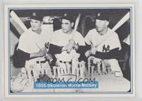 Moose Skowron, Yogi Berra, Mickey Mantle