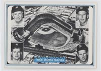 Mickey Mantle, Bob Turley, Casey Stengel, Whitey Ford