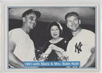 Mickey Mantle, Claire Ruth, Roger Maris