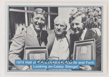 1982 ASA The Mickey Mantle Story - [Base] #66 - Mickey Mantle, Casey Stengel, Whitey Ford