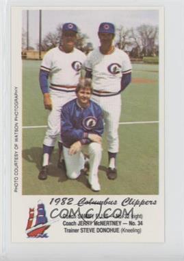 1982 Columbus Clippers Crime Prevention - [Base] #COTR - Coaches & Trainers (Sammy Ellis, Jerry McNertney, Steve Donohue)