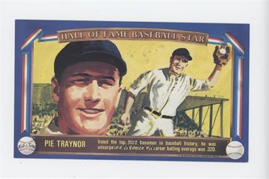 1982 Davco Hall of Fame Baseball Stars - [Base] #_PITR - Pie Traynor [Noted]