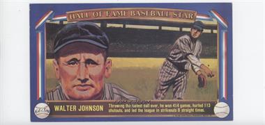 1982 Davco Hall of Fame Baseball Stars - [Base] #_WAJO - Walter Johnson