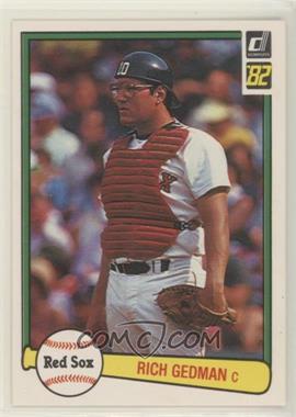 1982 Donruss - [Base] - Blank Back #512 - Rich Gedman