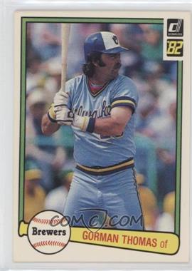 1982 Donruss - [Base] #132 - Gorman Thomas