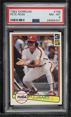 1982 Donruss - [Base] #168 - Pete Rose [PSA 8 NM‑MT]