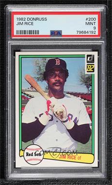 1982 Donruss - [Base] #200 - Jim Rice [PSA 9 MINT]