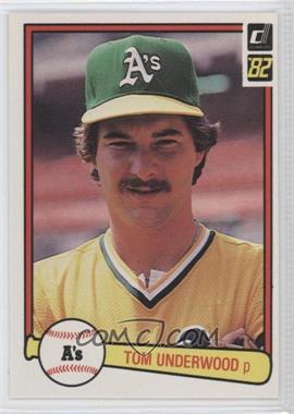 1982 Donruss - [Base] #323 - Tom Underwood