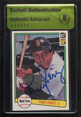 1982 Donruss - [Base] #408 - Tony Perez [BAS Authentic]