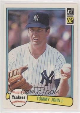 1982 Donruss - [Base] #409 - Tommy John [EX to NM]