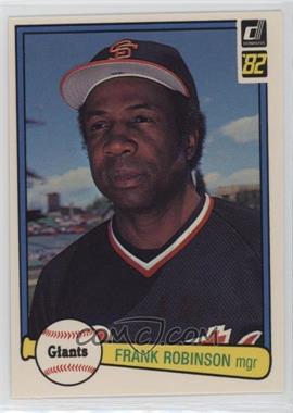 1982 Donruss - [Base] #424 - Frank Robinson