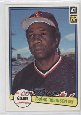 1982 Donruss - [Base] #424 - Frank Robinson