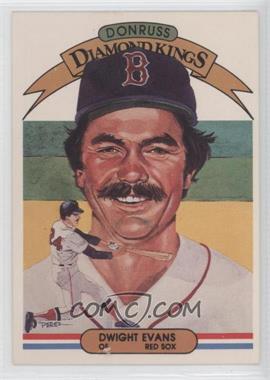 1982 Donruss - [Base] #7 - Diamond Kings - Dwight Evans