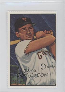 1982 Dover National League Baseball Cards Reprints - [Base] #_ALDA - Alvin Dark (1952 Bowman)