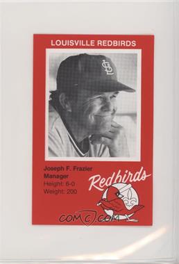 1982 Ehrler's Ice Cream Louisville Redbirds - [Base] #_JOFR - Joe Frazier