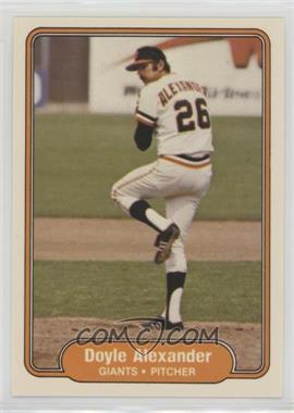 1982 Fleer - [Base] #383 - Doyle Alexander