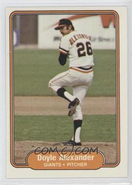 1982 Fleer - [Base] #383 - Doyle Alexander