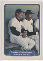 Reggie Jackson, Dave Winfield (Comma after outfielder on Back) [EX to …