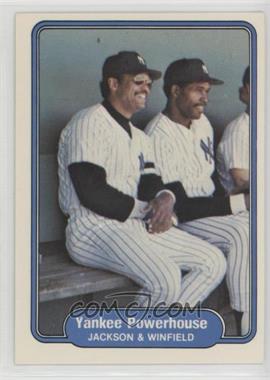 1982 Fleer - [Base] #646.2 - Yankee Powerhouse (Jackson & Winfield) (No Comma after outfielder on back)