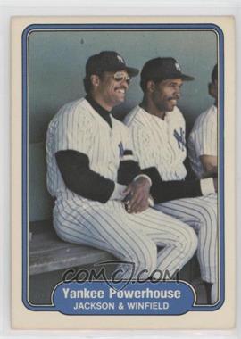 1982 Fleer - [Base] #646.2 - Yankee Powerhouse (Jackson & Winfield) (No Comma after outfielder on back)