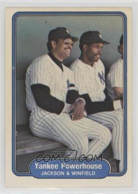 1982 Fleer - [Base] #646.2 - Yankee Powerhouse (Jackson & Winfield) (No Comma after outfielder on back)