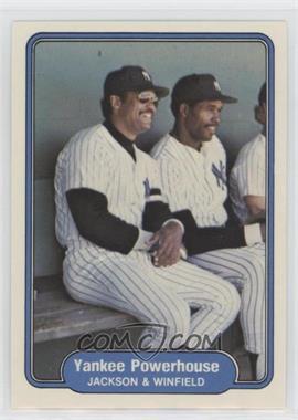 1982 Fleer - [Base] #646.2 - Yankee Powerhouse (Jackson & Winfield) (No Comma after outfielder on back)