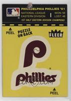 Philadelphia Phillies Logo/Stat Line (Puzzle on Back) [Good to VGR…
