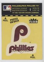 Philadelphia Phillies Logo/Stat Line (Puzzle on Back)