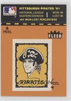 Pittsburgh Pirates Logo/Stat Line (Logo Stat Tab Puzzle on Back)