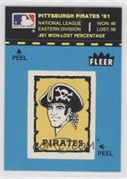Pittsburgh Pirates Logo/Stat Line (Blue/Puzzle on Back)