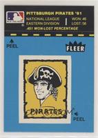 Pittsburgh Pirates Logo/Stat Line (Blue/Puzzle on Back)